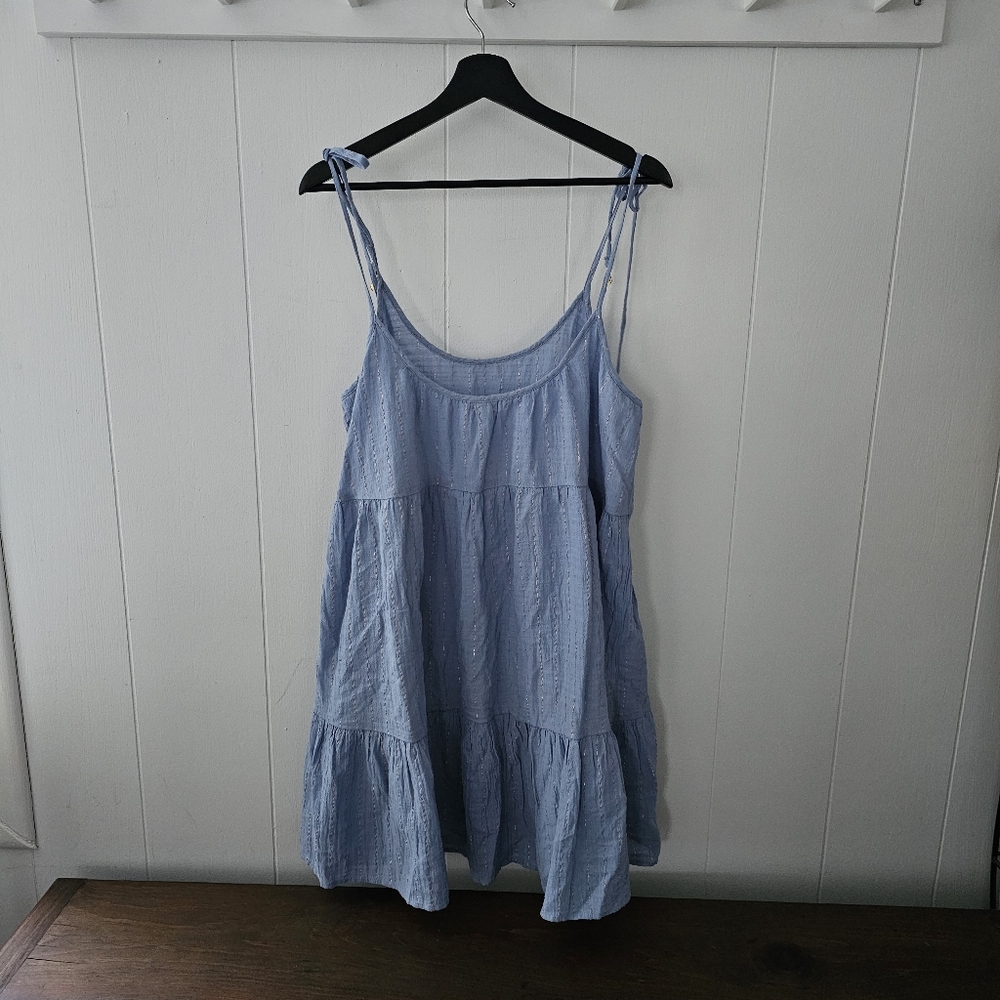 NWT aerie blue and gold dress | Size large